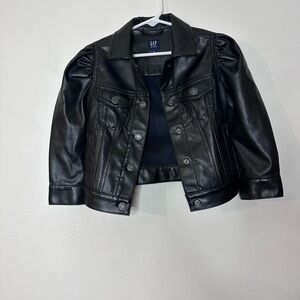 GAP Kids Shiny Black Jacket